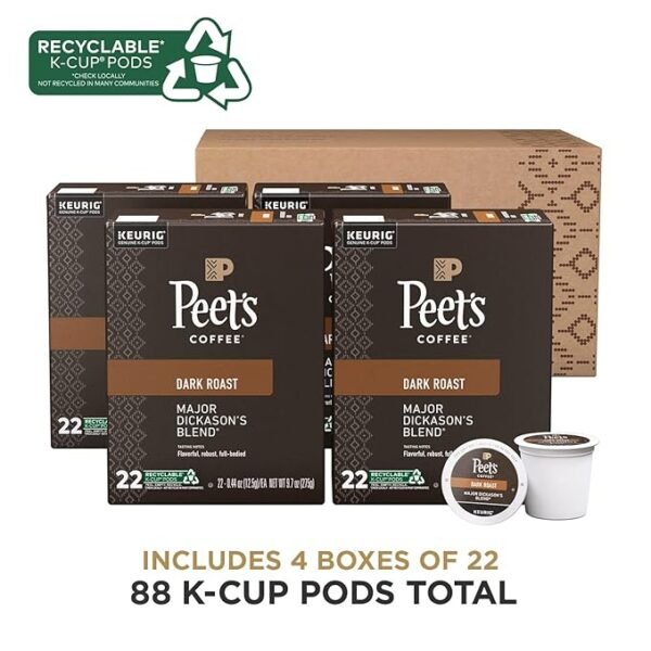 Peet's Coffee, Dark Roast Keurig K-Cup Pods - 32 Count - Image 2