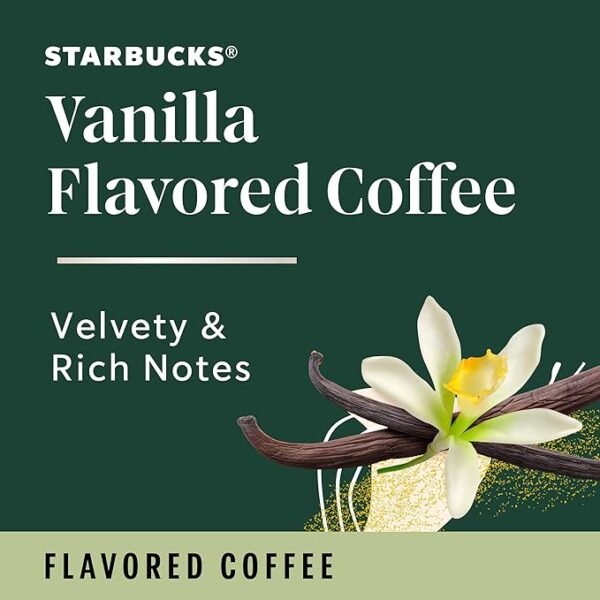 Starbucks K-Cup Coffee Pods, Vanilla Flavored Coffee - 60 Pods - Image 2