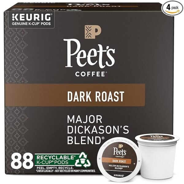 Peet's Coffee, Dark Roast Keurig K-Cup Pods - 32 Count