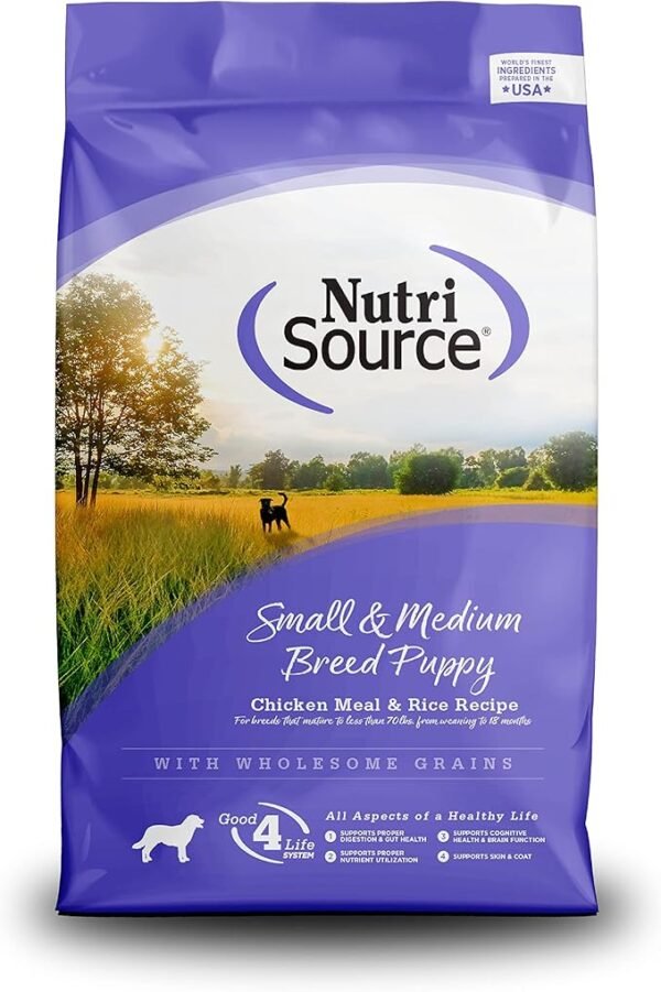 NutriSource Adult Dry Dog Food, Lamb Meal and Rice, 26LB